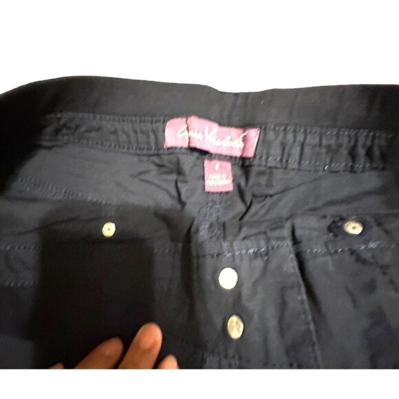 Gloria Vanderbilt Women’s Above Knee Shorts Size 8 Color Navy Sku 1024 - Picture 9 of 11